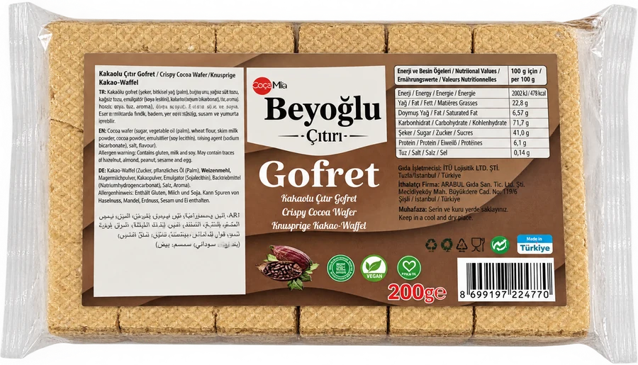 Kakaolu Çıtır Gofret