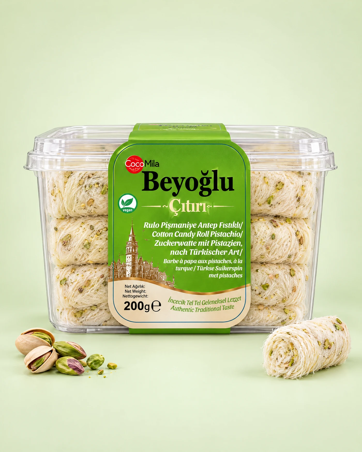 Rulo Pişmaniye Antep Fıstıklı — 1